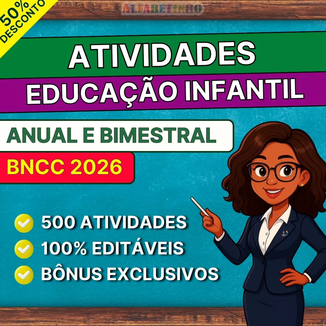 300 planos de aulas prontos, Pré-Escola BNCC 2026, de 4 anos a 5 anos e 11 meses