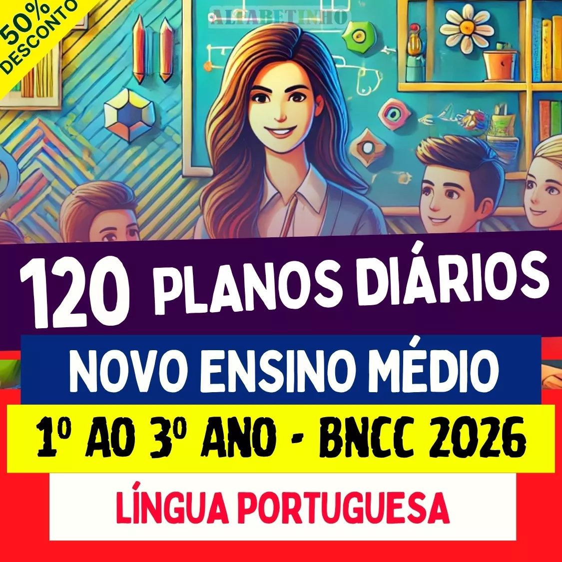 plano de aula pronto diário novo ensino médio, bncc, português