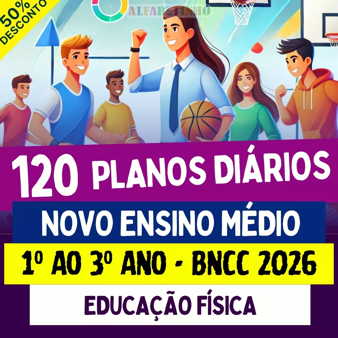 plano de aula pronto diário novo ensino médio, bncc, educação física