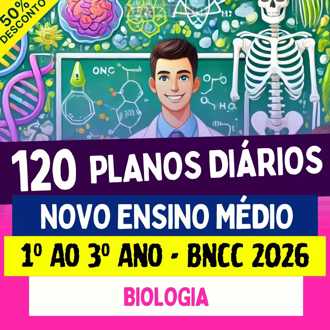 plano de aula pronto diário novo ensino médio, bncc, biologia