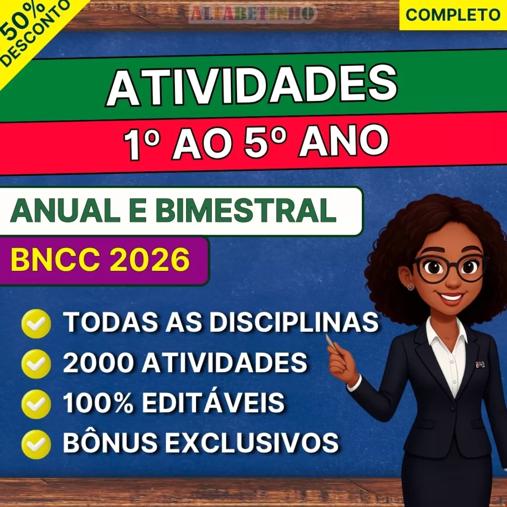 atividades prontas 1 ao 5 ano bncc 2026 3