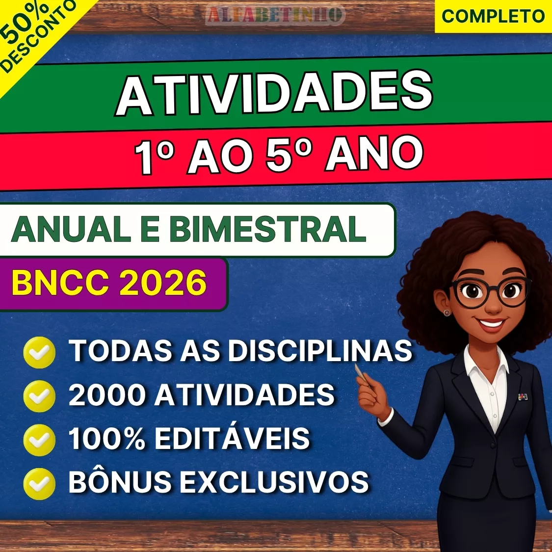 atividades, 1º ao 5º ano, anual e bimestral, bncc 2026, todas as disciplinas, 2000 atividades