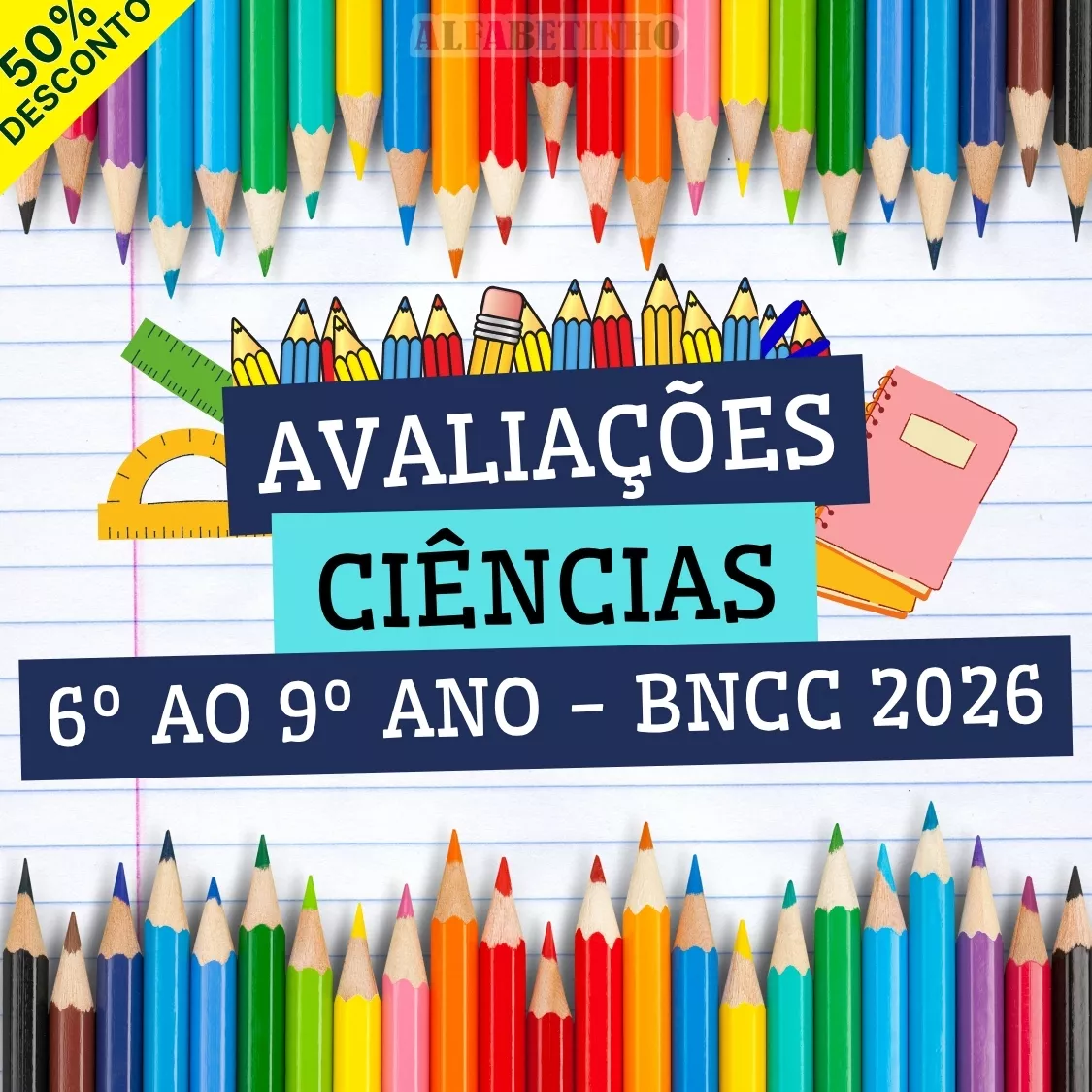 avaliações prontas 6º ao 9º ano bncc 2026, ciências