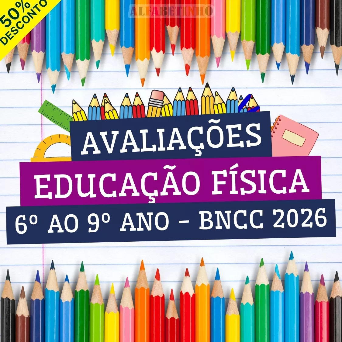 avaliações prontas 6º ao 9º ano bncc 2026, educação física