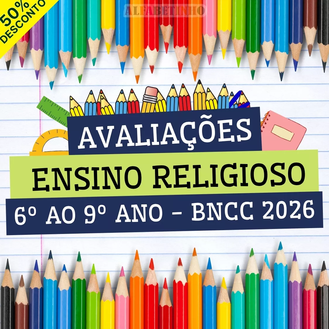 avaliações prontas 6º ao 9º ano bncc 2026, ensino religioso