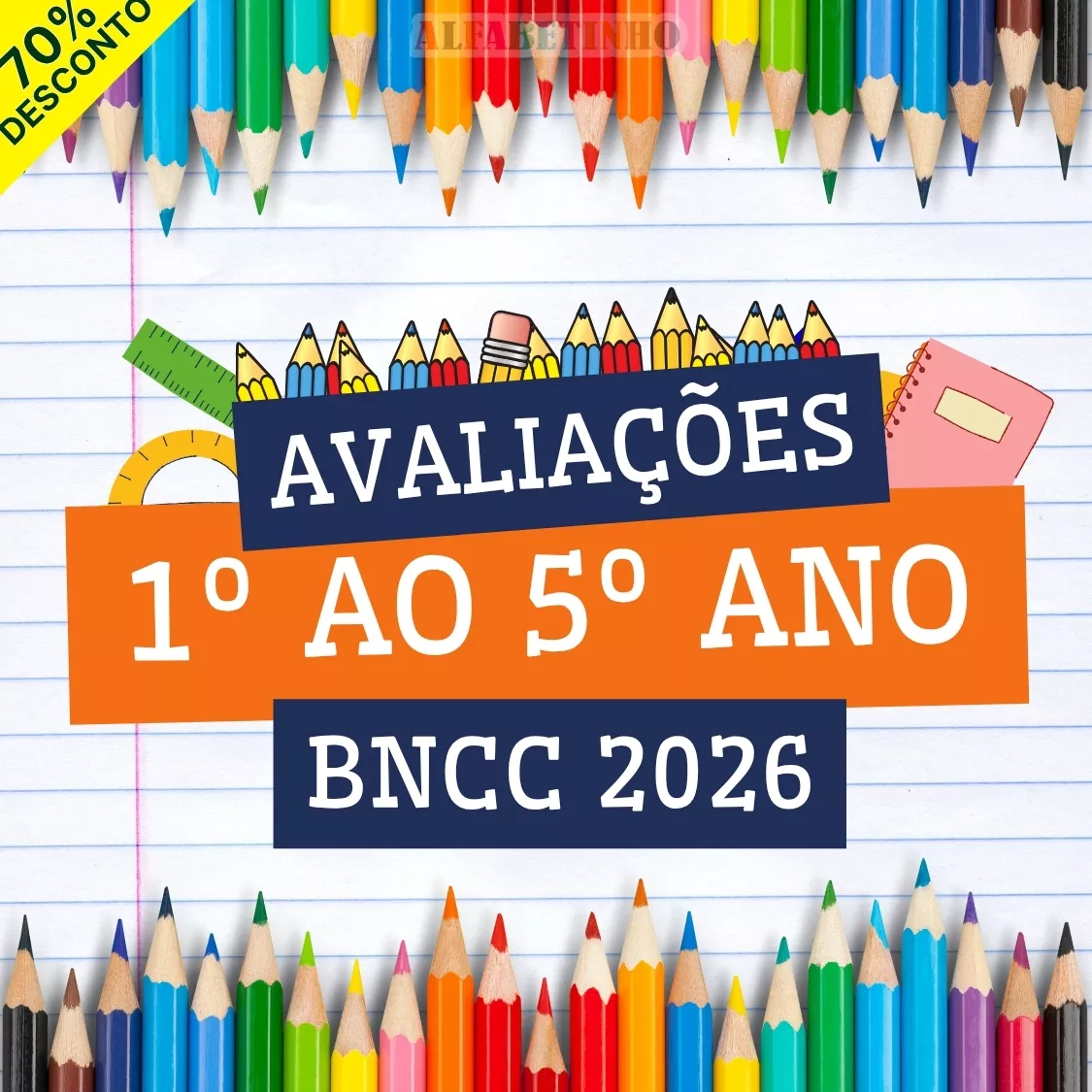 avaliações prontas, 1º ao 5º ano, bncc 2026