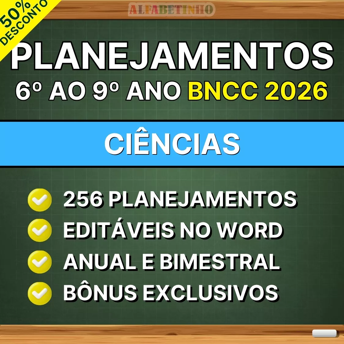 plano de aula pronto 6º ao 9º ano bncc 2026, ciências, 256 planos de aula prontos, editáveis no word, anual e bimestral
