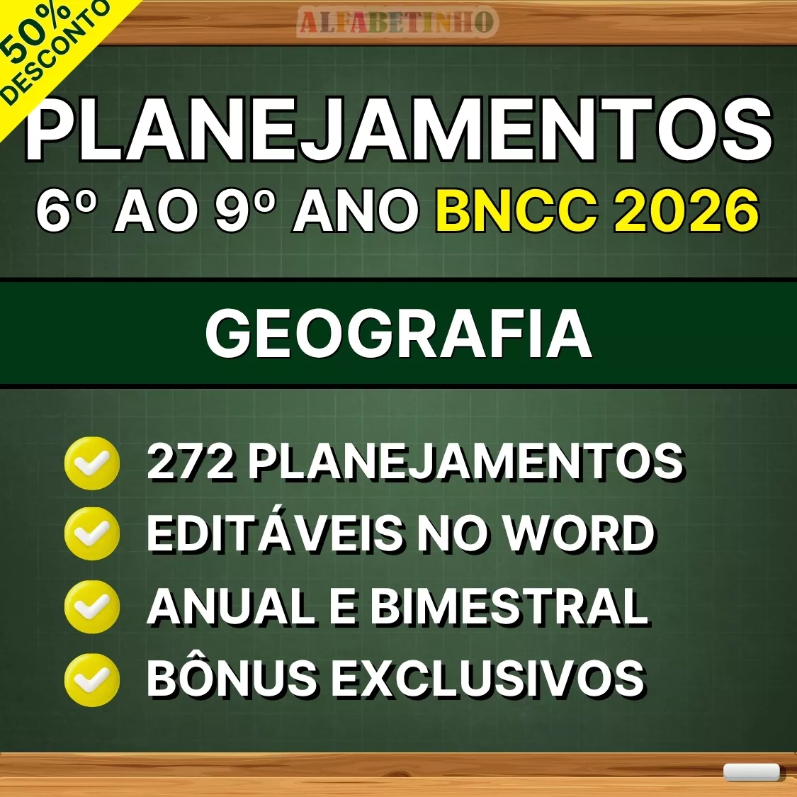plano de aula pronto 6º ao 9º ano bncc 2026, geografia, 272 planos de aula prontos, editáveis no word, anual e bimestral