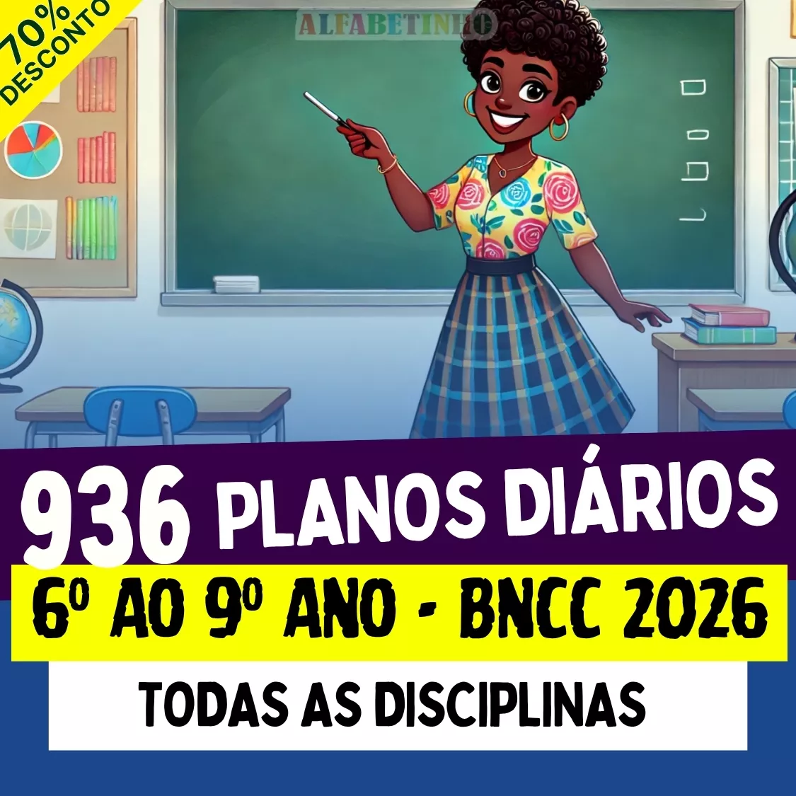 esse é plano de aula pronto diário 6º ao 9º ano bncc 2026, todas as disciplinas, 936 planos diários