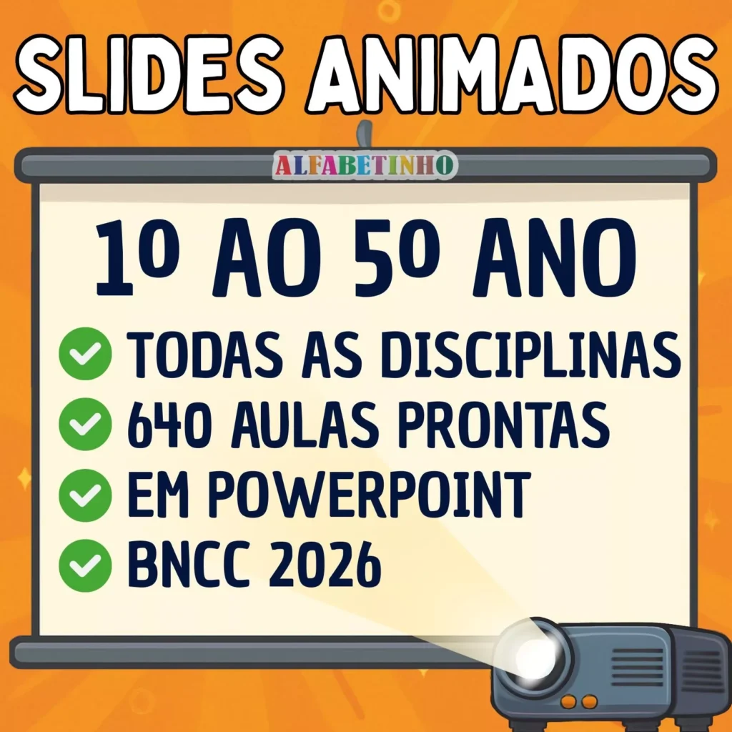 slaides animados prontos para 1° ao 5° ano bncc 2026 2